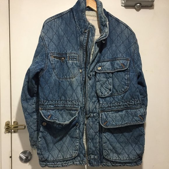 VINTAGE POP OTTANTAQUATTRO DENIM JACKETS SIZE L - Picture 11 of 15